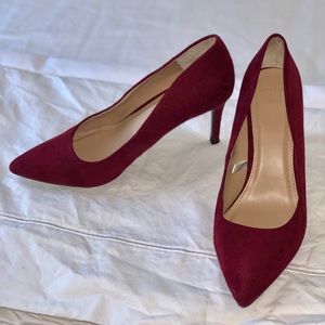 Burgundy pumps